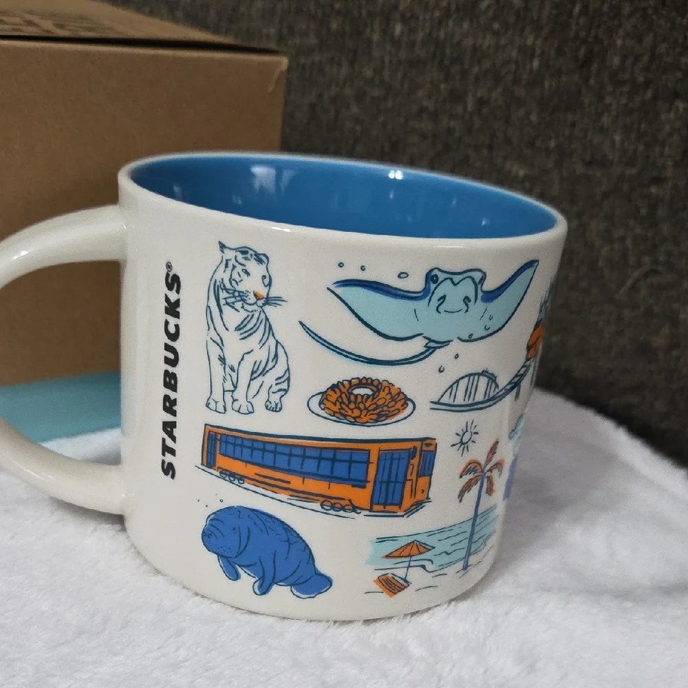 Starbucks Tampa Bay Mug with Blue and White Design - Picture 4 of 6